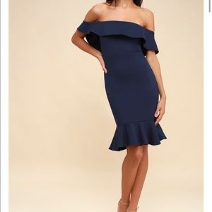Lulus confidence boost off the shoulder bodycon